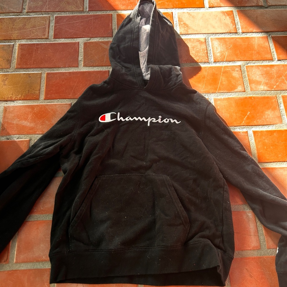 Champion Black Pullover Hoodie